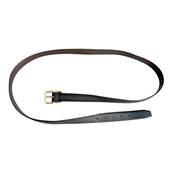 Men's Genuine Leather Belt Brown Made in Taiwan 52" - Picture 4 of 5